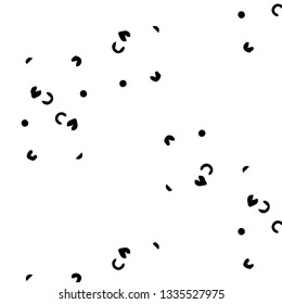 Simple black and white vector illustration. Abstract geometric background pattern