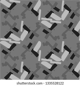 Simple black and white vector illustration. Abstract geometric background pattern