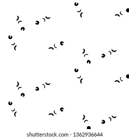 Simple black and white vector illustration. Abstract geometric background pattern