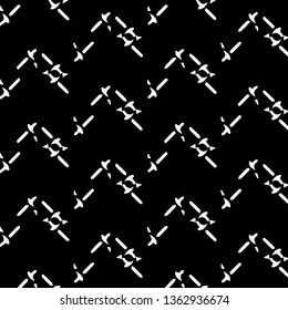 Simple black and white vector illustration. Abstract geometric background pattern