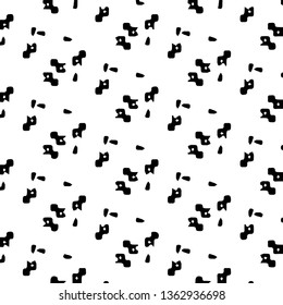 Simple black and white vector illustration. Abstract geometric background pattern