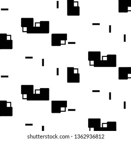 Simple black and white vector illustration. Abstract geometric background pattern