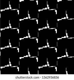 Simple black and white vector illustration. Abstract geometric background pattern