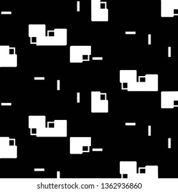 Simple black and white vector illustration. Abstract geometric background pattern