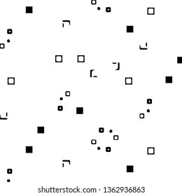 Simple black and white vector illustration. Abstract geometric background pattern