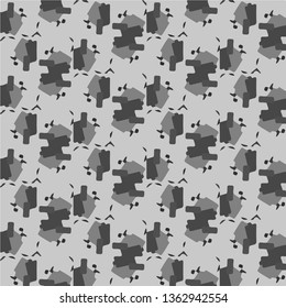 Simple black and white vector illustration. Abstract geometric background pattern