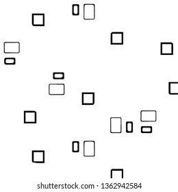 Simple black and white vector illustration. Abstract geometric background pattern