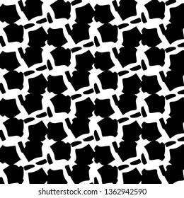 Simple black and white vector illustration. Abstract geometric background pattern