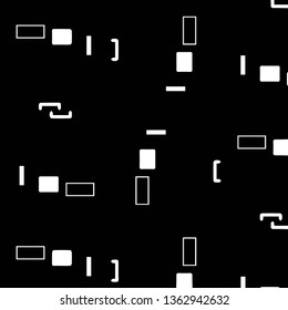 Simple black and white vector illustration. Abstract geometric background pattern