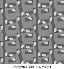 Simple black and white vector illustration. Abstract geometric background pattern