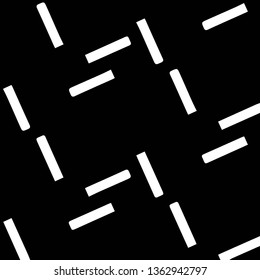 Simple black and white vector illustration. Abstract geometric background pattern