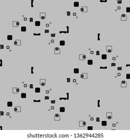 Simple black and white vector illustration. Abstract geometric background pattern