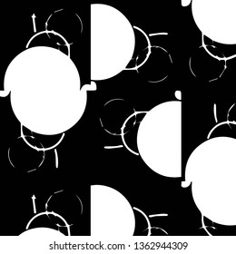 Simple black and white vector illustration. Abstract geometric background pattern