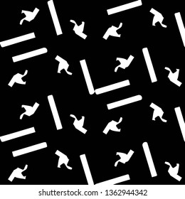Simple black and white vector illustration. Abstract geometric background pattern