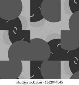 Simple black and white vector illustration. Abstract geometric background pattern