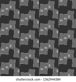 Simple black and white vector illustration. Abstract geometric background pattern