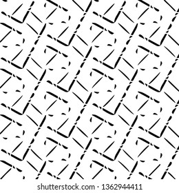 Simple black and white vector illustration. Abstract geometric background pattern