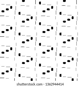 Simple black and white vector illustration. Abstract geometric background pattern