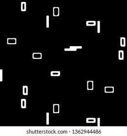 Simple black and white vector illustration. Abstract geometric background pattern