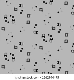 Simple black and white vector illustration. Abstract geometric background pattern