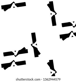 Simple black and white vector illustration. Abstract geometric background pattern