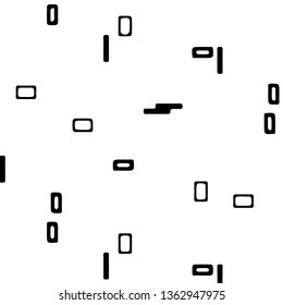 Simple black and white vector illustration. Abstract geometric background pattern
