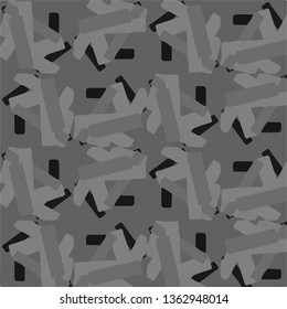 Simple black and white vector illustration. Abstract geometric background pattern