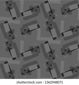 Simple black and white vector illustration. Abstract geometric background pattern