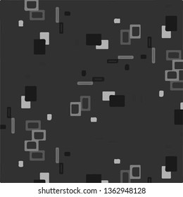 Simple black and white vector illustration. Abstract geometric background pattern