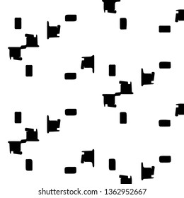 Simple black and white vector illustration. Abstract geometric background pattern