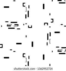 Simple black and white vector illustration. Abstract geometric background pattern