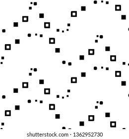 Simple black and white vector illustration. Abstract geometric background pattern