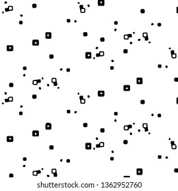 Simple black and white vector illustration. Abstract geometric background pattern