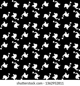 Simple black and white vector illustration. Abstract geometric background pattern