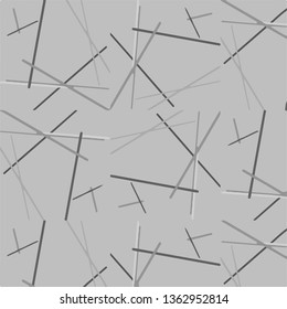 Simple black and white vector illustration. Abstract geometric background pattern