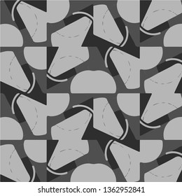 Simple black and white vector illustration. Abstract geometric background pattern