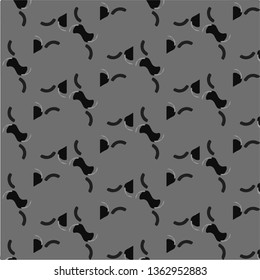 Simple black and white vector illustration. Abstract geometric background pattern