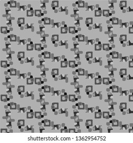 Simple black and white vector illustration. Abstract geometric background pattern