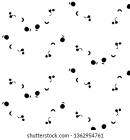 Simple black and white vector illustration. Abstract geometric background pattern
