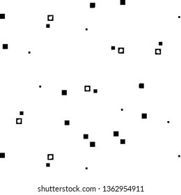 Simple black and white vector illustration. Abstract geometric background pattern