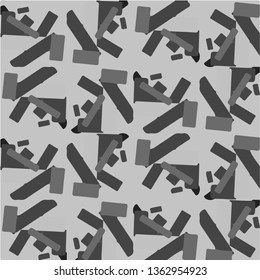 Simple black and white vector illustration. Abstract geometric background pattern