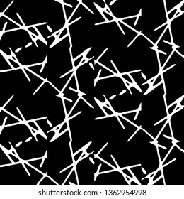 Simple black and white vector illustration. Abstract geometric background pattern