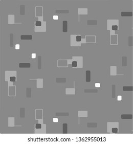 Simple black and white vector illustration. Abstract geometric background pattern