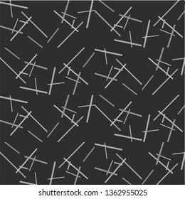 Simple black and white vector illustration. Abstract geometric background pattern