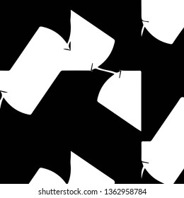 Simple black and white vector illustration. Abstract geometric background pattern