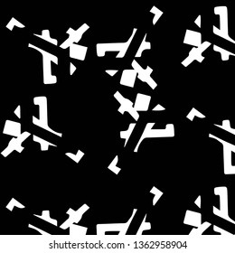 Simple black and white vector illustration. Abstract geometric background pattern