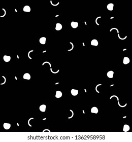 Simple black and white vector illustration. Abstract geometric background pattern