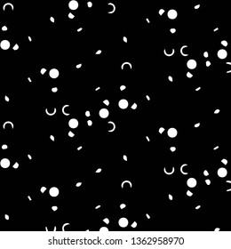 Simple black and white vector illustration. Abstract geometric background pattern