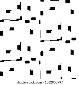 Simple black and white vector illustration. Abstract geometric background pattern