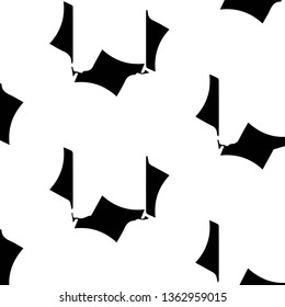 Simple black and white vector illustration. Abstract geometric background pattern